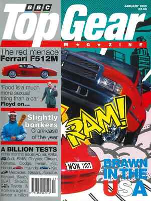 BBC Top Gear Magazine Issue #16, Ferrari 512M, Audi A6, BMW 520i, Cars, Jan 1995