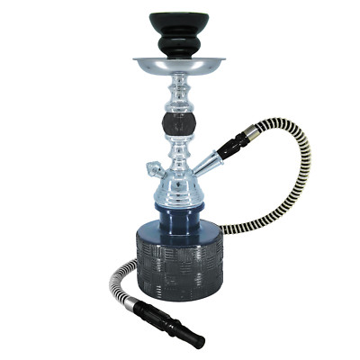 13'' Black 1 Hose Hookah Set - Ripple by Premium Hookah - FAST SHIPPING