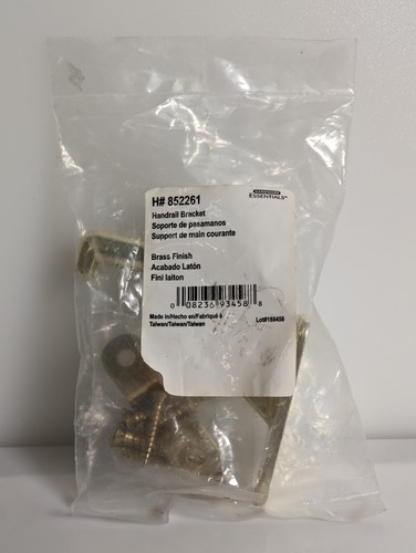 Heavy Duty Brass Finish Handrail Bracket Stair Railing Support Screws Included - Picture 2 of 8