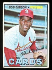 1967 Topps #210 Bob Gibson St Louis Cardinals 