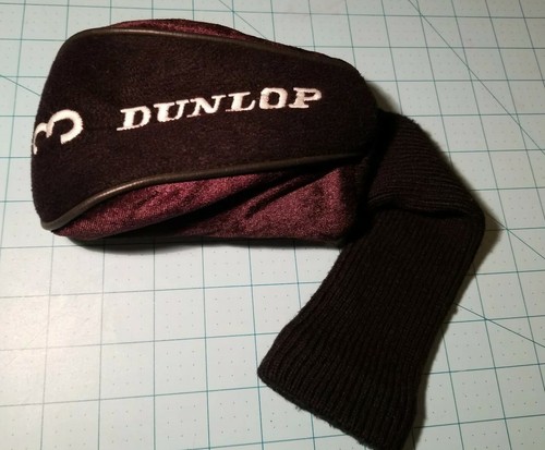 Dunlop Golf 3 Wood Cover In Black and White Nice Pre-Owned Shape & Free Shipping - Bild 1 von 12