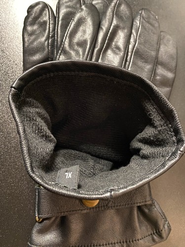 Echtleder Handschuhe Herren Gr. XL schwarz NEU Kuhleder - Bild 4 von 4
