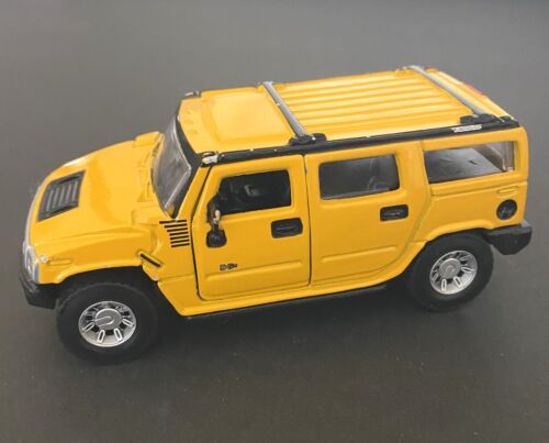 Maisto Custom w/Real Riders Yellow Hummer H2 1:46 - Picture 2 of 8