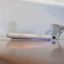 Conair Double Ceramic Flat Iron, 1 Inch Flat Iron, White / Rose Gold
