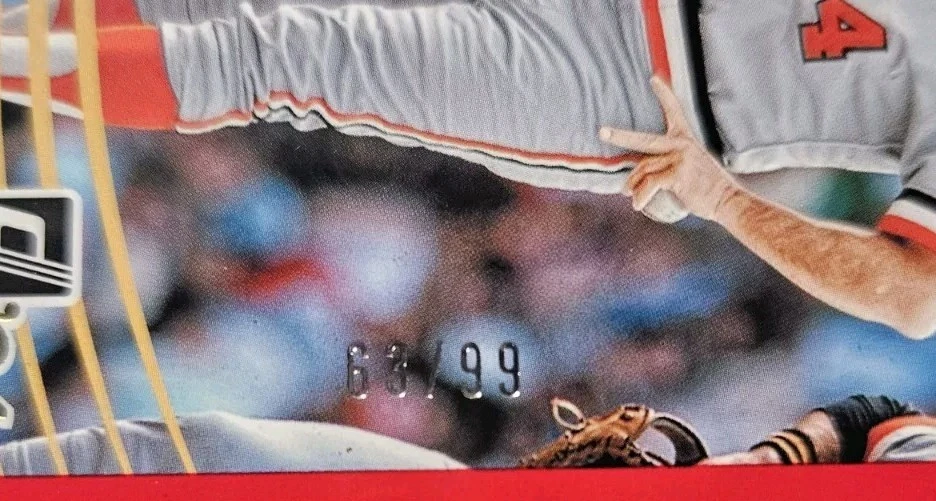 2024 Donruss 1984 Retro Earl Weaver Red Frame #63/99 Series Numbered.  - Image 2 of 3