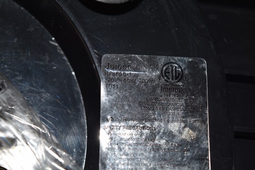 The Sharper Image Juicer Replacement Feeder Blade Filter 3" For Model HR-650-1 - Picture 6 of 6