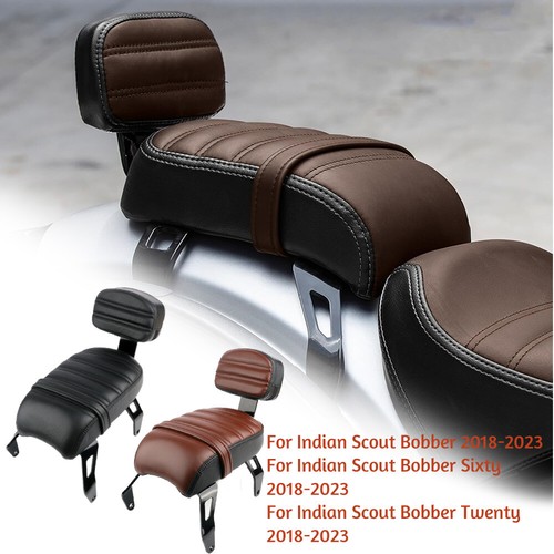 Rear Seat Backrest W/ Bracket Pad for Indian Scout Bobber Twenty Sixty 2018-2023 - Picture 6 of 24