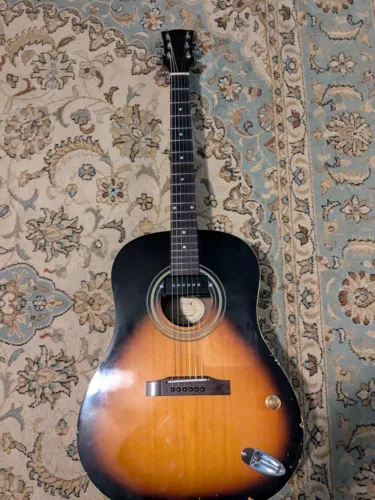 Epiphone acoustic guitar heavily modified