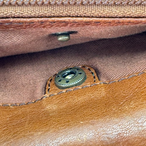 Fossil Brown Leather Wallet Clutch Bi-Fold Studs 15 Card Slots 7 Compartments - Picture 14 of 23