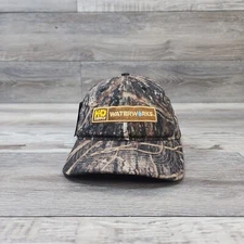 Vintage HD Supply Waterworks Camo Hat Cap Adult Mens Adjustable Strapback 