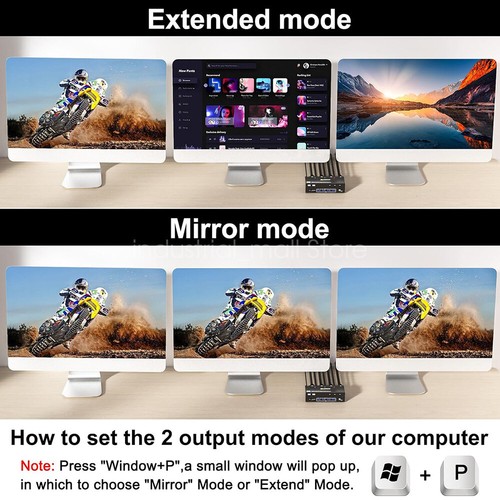 8K 60Hz KVM HDMI Switch Displayport USB 3.0 Port 3 Monitors 3 Computers PS4 Xbox - Afbeelding 9 van 26