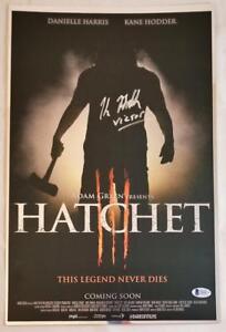 KANE-HODDER-SIGNED-11x17-CHROME-PHOTO-PRINT-HATCHET-3-BAS-COA-879