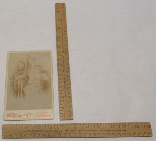CHILDREN - Cabinet Card - Wright, photographer, Kittanning, PA - listing # 1338 - Picture 6 of 8