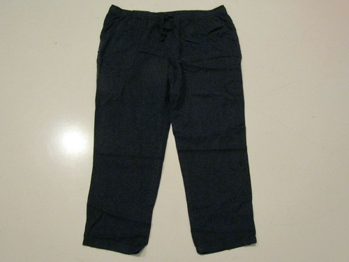 HILARY RADLEY Navy Tencel Pants Sz M 