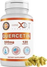GENEX Quercetin 500mg (120 Capsules) Non-GMO, Gluten-Free (120 Day Supply)