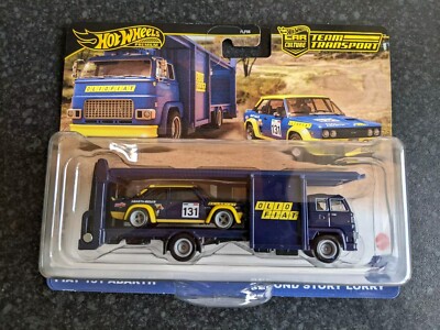 Hot Wheels Team Transport Fiat 131 Abarth mit Second Story LKW