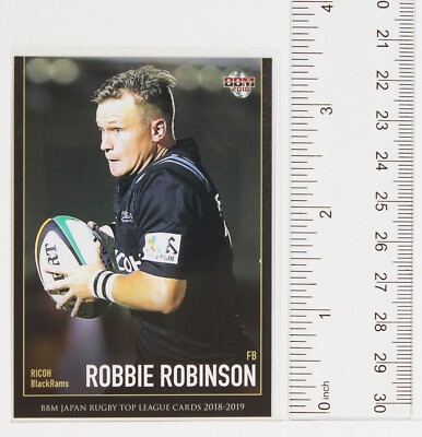 Robby商品　カードのあれ ROBBIE ROBINSON No.50 - 2018 BBM Japan Rugby Trading Card 