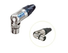 New Neutrik NC3MRX-BAG 3 Pole Right Angle Male Cable Mic Connectors Black//Silver