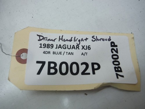 1987 JAGUAR XJ6 A/T DRIVER LEFT HEADLIGHT TRIM SHROUD OEM 1984 1985 1986 - Picture 6 of 6