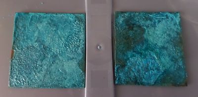 Blau Grün Patina Lösung für Kupfer, Messing oder Bronze, 15, 30, 45, 100 oder 500ml