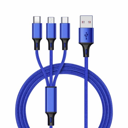 3in1 Fast USB Charging Cable Universal Multi Function Cell Phone Charger Cord - Zdjęcie 16 z 22