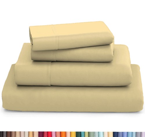 Premium Bamboo 4 Piece Sheet Set, 2200 Series, Silky Soft & Cooling - No Wrinkle - Picture 14 of 37