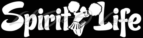 Calcomanía de vinilo Spirit Life pegatina para animadora disponible en 24 colores Cheer Pep - Imagen 9 de 10