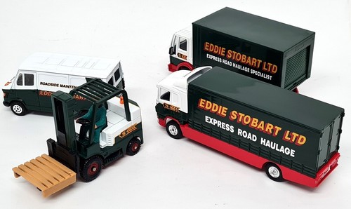 Corgi - Eddie Stobart Ltd Truck set Box Van, Mercedes 207D Fork lift etc - Picture 4 of 4