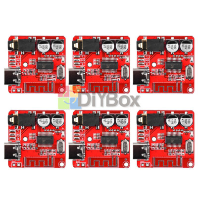 6PCS 3.7V-5V Mini Bluetooth 5.1 Audio Receiver MP3 Decoder Amplifier Module -