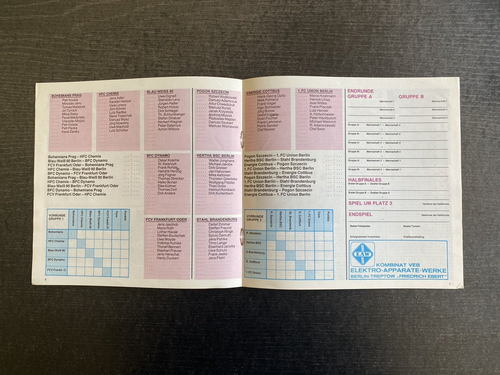 1990 HT Berlin with 1. FC Union, BFC Dynamo, Pogon Szczecin, Hallescher FC, ... - 第 4/7 張圖片