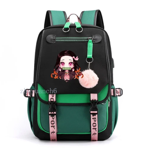 Anime Kamado Nezuko Backpack Kawaii Cartoon School Bag Large Capacity Student - Bild 7 von 12