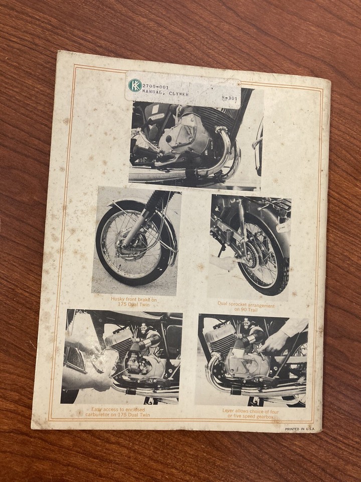 Vintage Bridgestone Motorcycles Owners Handbook50 Sport 60 Sport RARE LAST ONE! eBay
