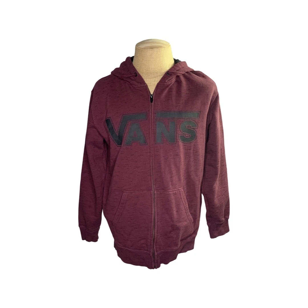 Vans burgundy hoodie top