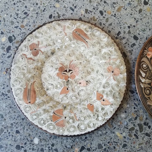 Vtg Erzincanlinar Decorative Copper Wall Plates Hand Made Istanbul Turkey Etched - Picture 3 of 5