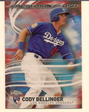 CODY BELLINGER 2017 TOPPS CHROME BASEBALL FRESHMAN FLASH ROOKIE - QTY AVAILABLE
