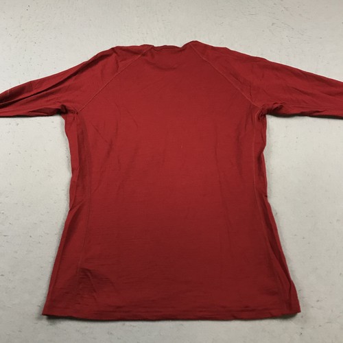 Icebreaker Shirt Mens Large Red Mountain Bodyfit 200 Merino Wool Baselayer Gym - Picture 5 of 8