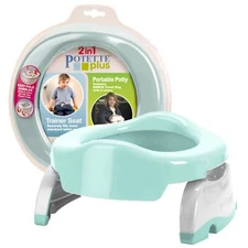 Potette Plus 2-in-1 Travel Potty and Trainer Seat - Dual-Purpose Potty Traini...