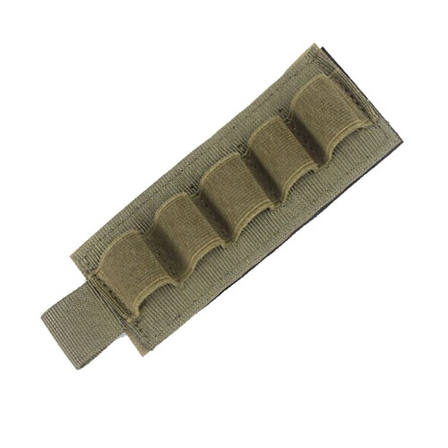 Tactical 5 Rounds Card Strip Ammo Cartridge Pouch 12 Gauge Shotgun Shell Holder - Picture 22 of 29