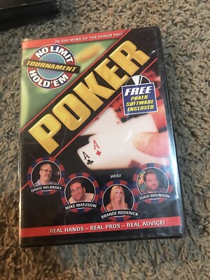 Poker No Limit Hold 'em new/sealed Texas Hold Em Poker Techniques & Tips Dvd