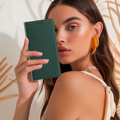 Funda de teléfono de cuero segura RFID con tapa magnética para iPhone 16 Pro 15 16e 14 13 - Imagen 22 de 120