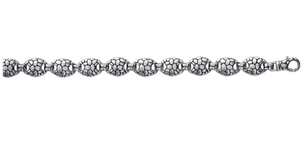 Bracelet maillon grain de café grand format pour look urbain chic