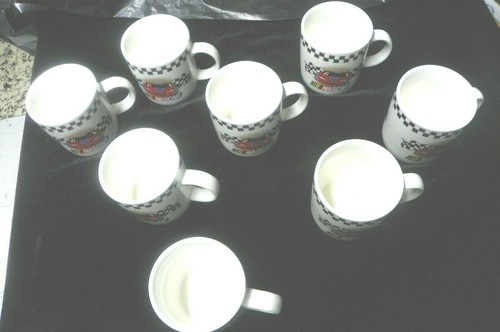 2002 Nascar Gibson Coffee Cup - Set Of 8 Mugs - Picture 6 of 6