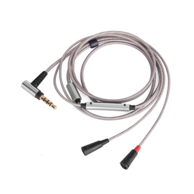 New!! Silver Plated Audio Cable With mic For Sennheiser IE80S IE 80 S IN-EAR  