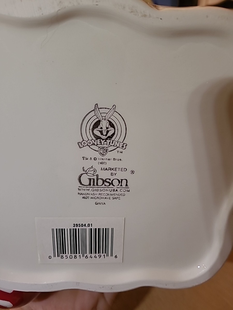 Gibson Warner Bros Looney Tunes Tazmanian Devil Baseball Ceramic