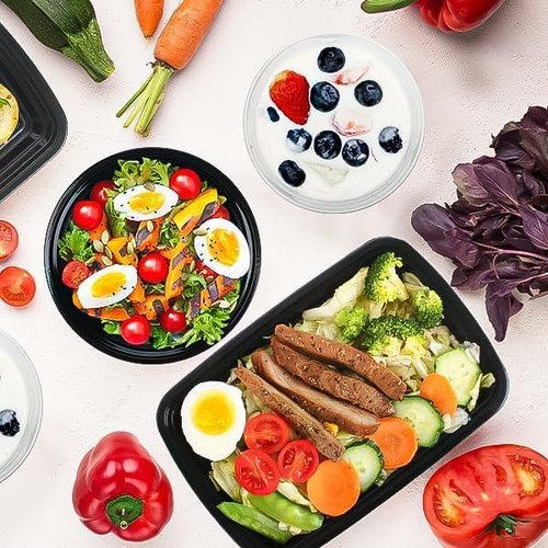 Cajas de almacenamiento de alimentos de 24 oz contenedores de comidas aptas para microondas sin BPA - Imagen 3 de 10