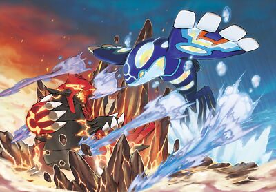 Pokemon pokmon groudon primal kyogre pokemon ruby anime Pad Gaming Mat Desk