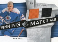 2008-09 SPx Winning Materials #WM-RV Rick Vaive Toronto Maple Leafs
