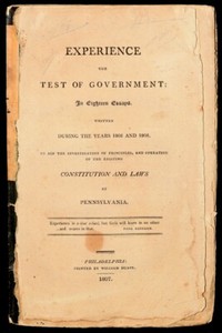 details about william duane experience the test of government in eighteen essays 243462 essays on government