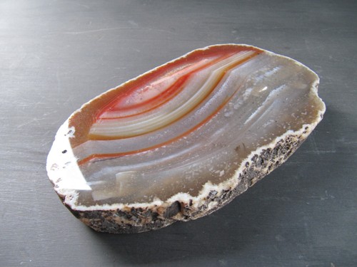 Vintage Laguna Agate Slice Polished  Geode Pin Dish - Picture 6 of 9