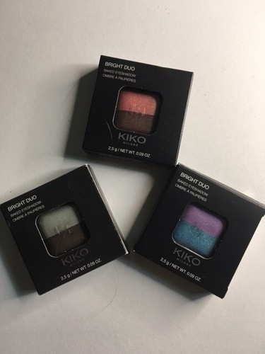 KIKO MILANO BRIGHT DUO BAKED EYESHADOW - 100% GENUINE - FREE POSTAGE - Picture 31 of 36